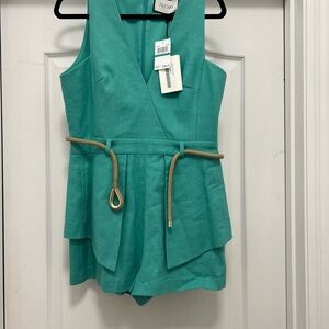 Alexis Sleeveless Belted Romper
